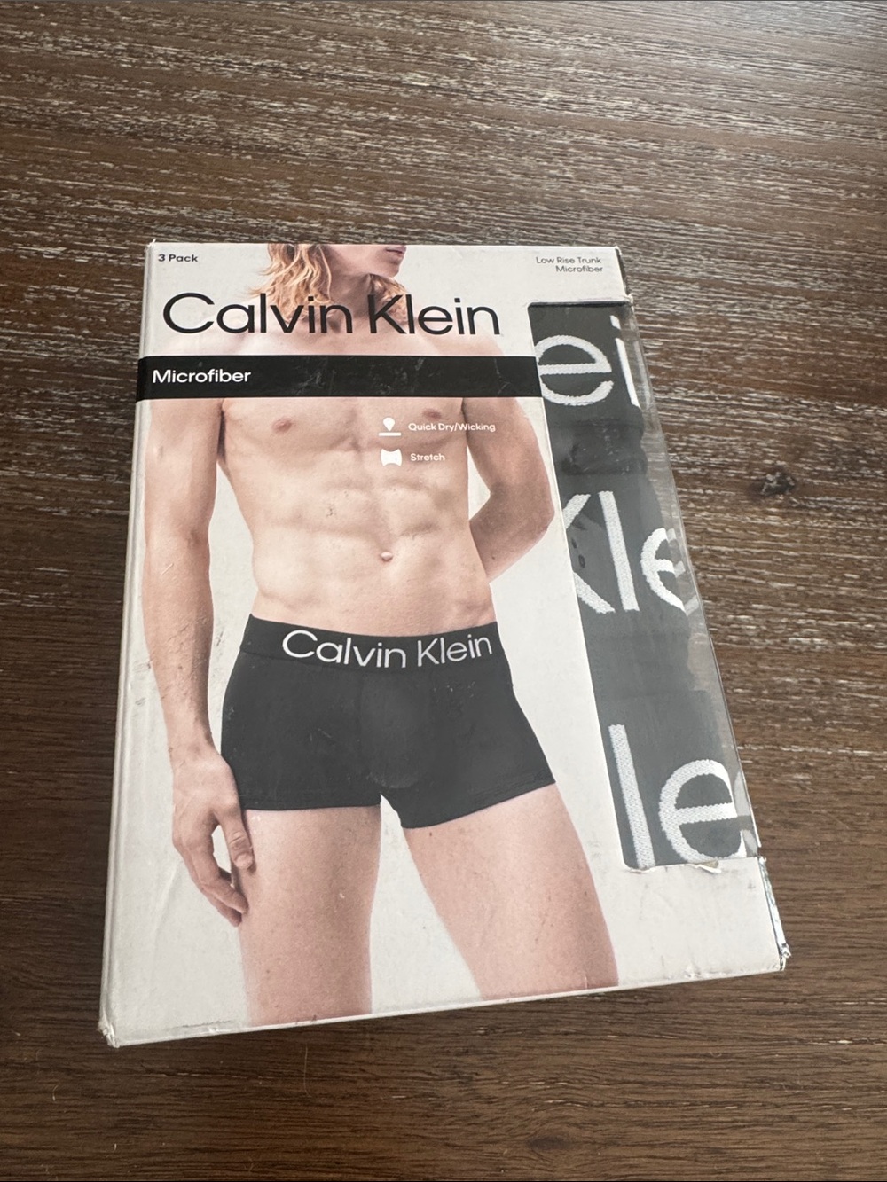 Calvin Klein Men’s Microfiber Low Rise Trunk - Black 3-pack size S